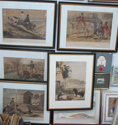 Lot 1440 - After John Leech (1817-64) Set of five Hand...