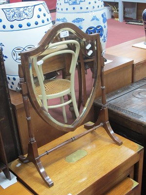 Lot 1517 - Edwardian Inlaid Mahogany Shield Shape...