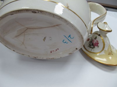 Lot 1044 - Two New Hall Porcelain Teapots, Covers and...