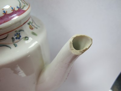 Lot 1044 - Two New Hall Porcelain Teapots, Covers and...