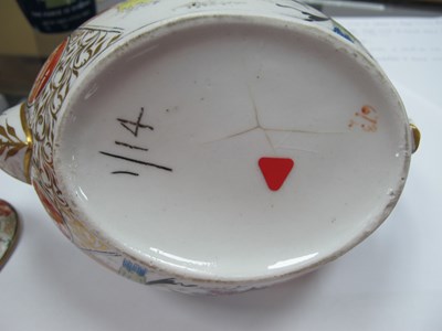 Lot 1044 - Two New Hall Porcelain Teapots, Covers and...