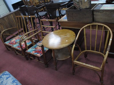 Lot 1607 - A Mid XX Century 'Lusty' Bamboo Effect Elm Two...