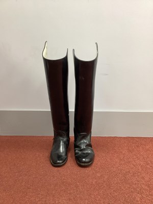 Lot 430 - British Army Leather Household Cavalry Boots,...