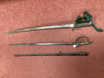 Lot 477 - British Army Cavalry Sword, curved blade with...