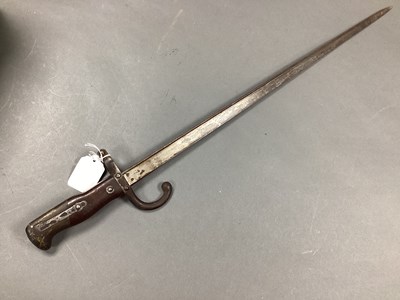 Lot 485 - XIX Century French Model 1874 Gras Bayonet,...