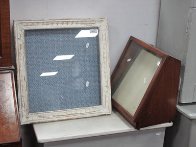Lot 1471 - Mahogany Shops Display Case, with slope front,...