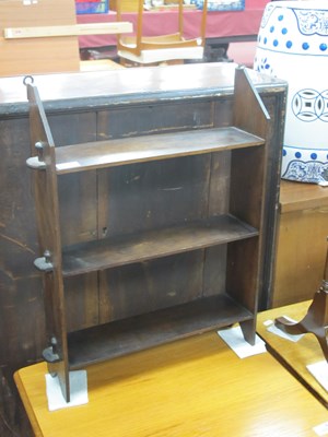 Lot 1552 - Edwardian Mahogany Book Shelf, 46cm overall...