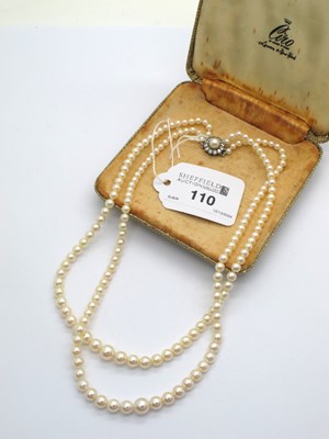 Lot 110 - Ciro; A Multi-Strand Graduated Cultured Pearl...