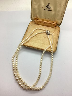 Lot 49 - Ciro; A Multi-Strand Graduated Cultured Pearl...