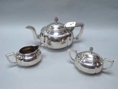 Lot 16 - A Chinese Three Piece Teaset, comprising...