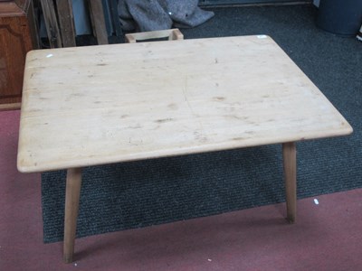 Lot 1507 - Ercol Light Wood Coffee Table, with splayed...
