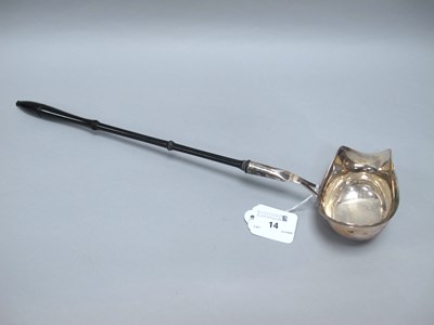 Lot 14 - A Circa XIX Century Toddy Ladle, the circular...