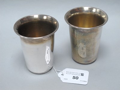 Lot 50 - A Pair of Matched Hallmarked Silver Tumblers,...