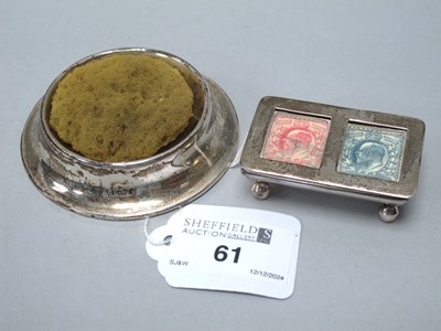 Lot 61 - Carrs of Sheffield; A Hallmarked Silver Stamp...