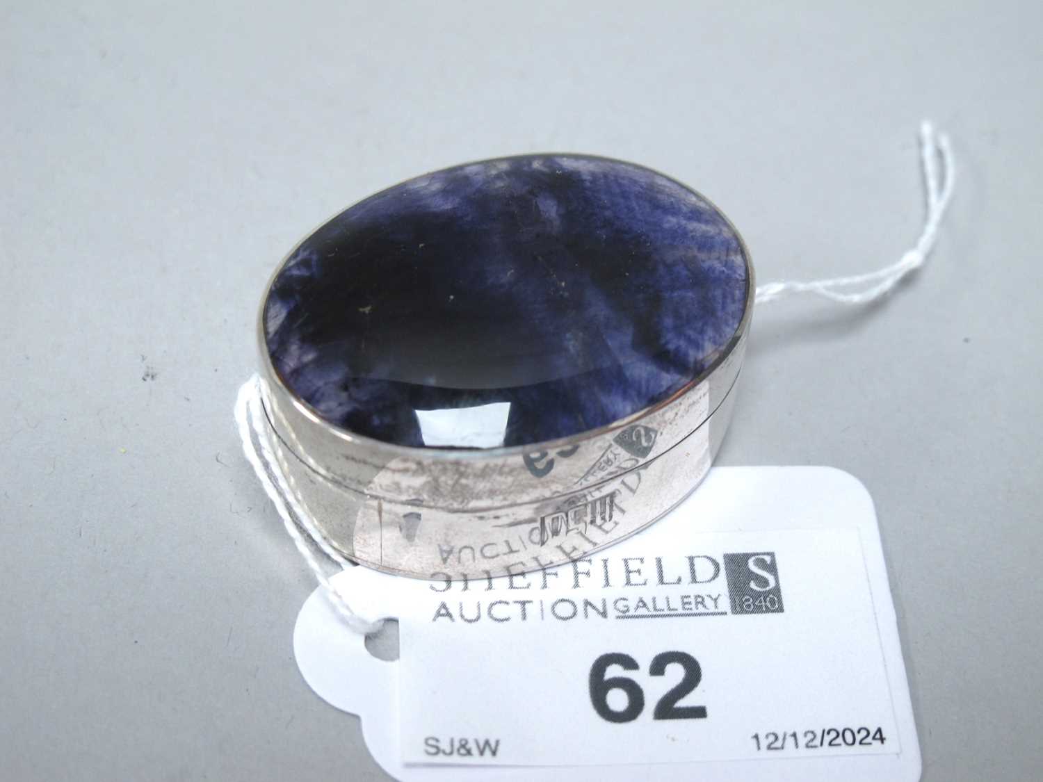Lot 62 - David Scott Walker; A Hallmarked Silver Blue...
