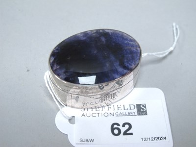 Lot 62 - David Scott Walker; A Hallmarked Silver Blue...