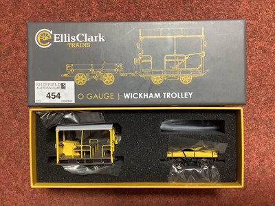 Lot 454 - A boxed O gauge Wickham Trolley by Ellis Clark...