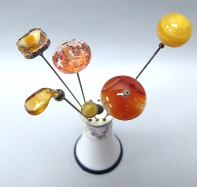 Lot 191 - A Collection of Antique and Later Hatpins, to...