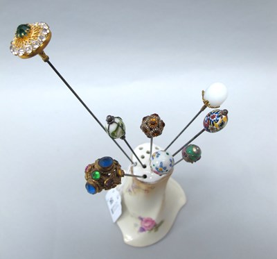 Lot 194 - A Collection of Antique and Later Hatpins, to...