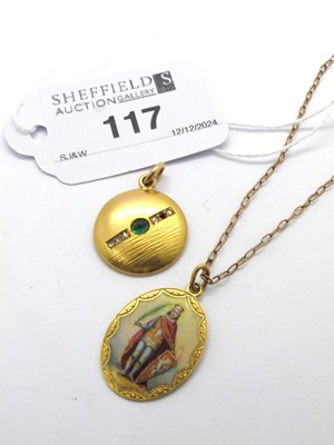 Lot 117 - A Modernist Style Circular Pendant, partial...