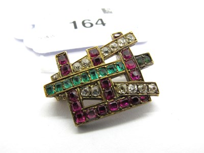 Lot 164 - An Art Deco Old Cut Diamond Set AEI Monogram...