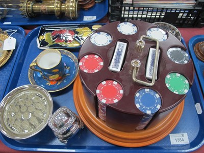 Lot 1354 - A Poker Set on Rotating Stand, Moorcroft...