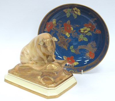 Lot 1199 - Losol Ware 'Pagoda' Pattern Circular Bowl,...
