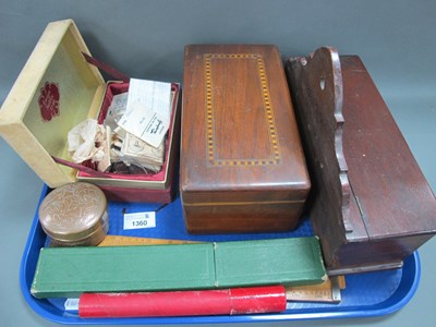 Lot 1360 - XIX Century Mahogany Box, with crossbanded top....