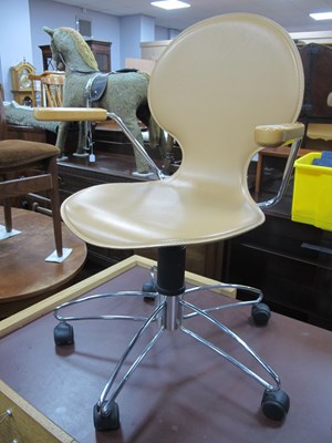 Lot 1512 - Office Chair, on chrome star base.