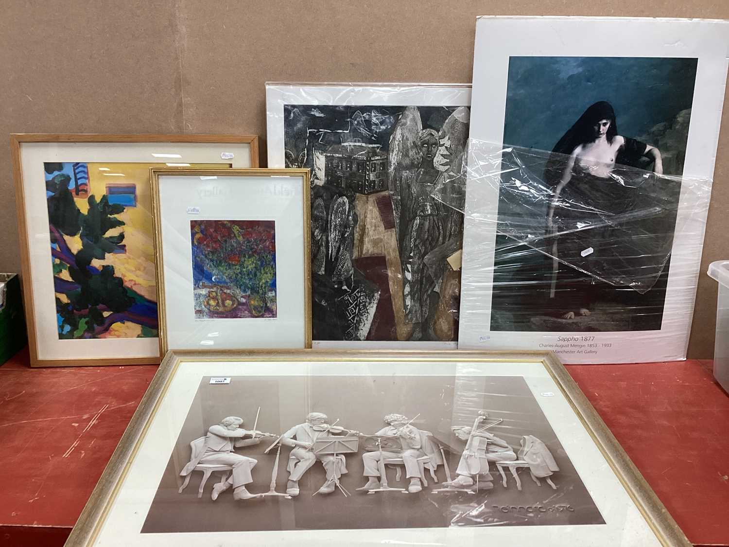 Lot 1007 - Sappho 1877 Manchester Art Gallery Poster...