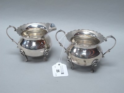 Lot 25 - A Decorative Twin Handled Sugar Bowl, with...