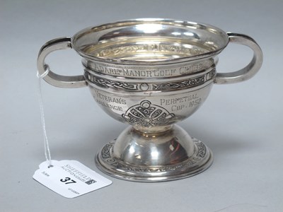 Lot 37 - A Hallmarked Silver Celtic Revival Twin...