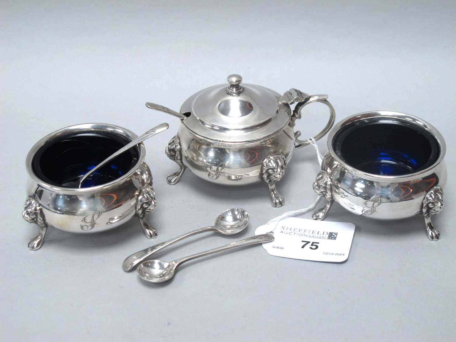 Lot 75 - Walker & Hall; A Victorian Hallmarked Silver...