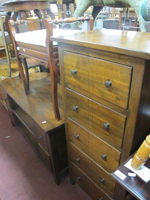 Lot 1494 - John Lewis Grove Dark Acacia Chest of Five...