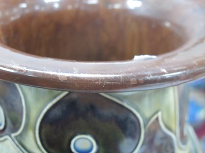 Lot 1048 - A Large Royal Doulton Stoneware Vase, of...