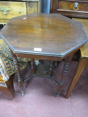 Lot 1532 - Early XX century Walnut octagonal shaped...