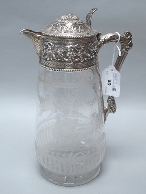 Lot 80 - A Victorian Hallmarked Silver Mounted Claret...