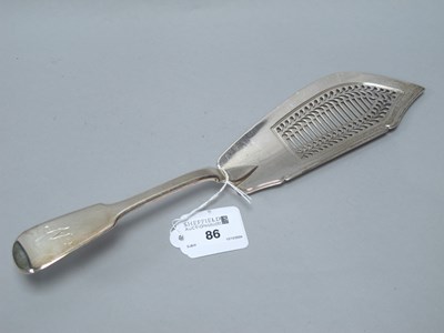 Lot 86 - A Georgian Hallmarked Silver Fiddle Pattern...