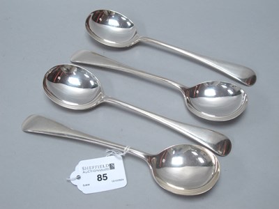 Lot 85 - Walker & Hall; Four Hallmarked Silver Soup...