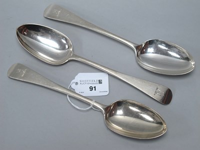 Lot 91 - A Set of Three Matched Victorian Hallmarked...