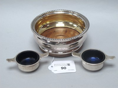 Lot 90 - A Hallmarked Silver Mounted Bottle Coaster,...