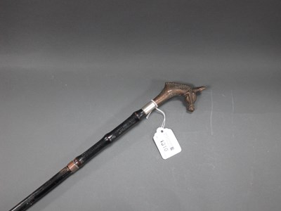 Lot 1310 - An Early XX Century Swordstick, with ebonised...