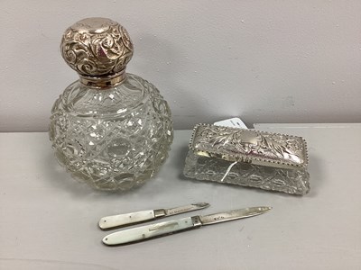 Lot 41 - A Victorian Hallmarked Silver Mounted Cut...