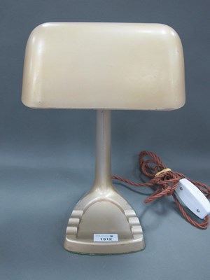 Lot 1312 - A Circa 1940's Art Deco Style Desk Lamp, gilt...