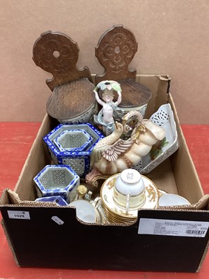 Lot 1029 - Pair of Continental Pottery Condiment Wall...