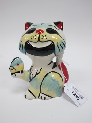 Lot 1239 - Lorna Bailey - Butterfly the Cat, 13cm high.