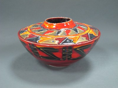 Lot 1210 - Anita Harris 'Aztec' Bowl, gold signed, 17cm...