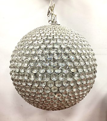 Lot 1389 - Disco Ball/Light Fitting circa 1980s, with...