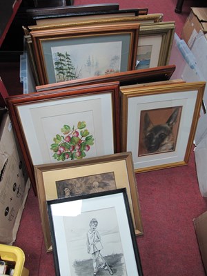 Lot 1086 - Watercolours, varying scenes and artists....