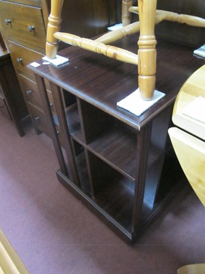 Lot 1495 - Mahogany Book Case of Square form 50cm W round...